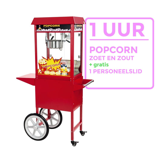 Boek een Popcorn Machine voor 1 uur (incl. 1 personeelslid) - Fun Party Rentals