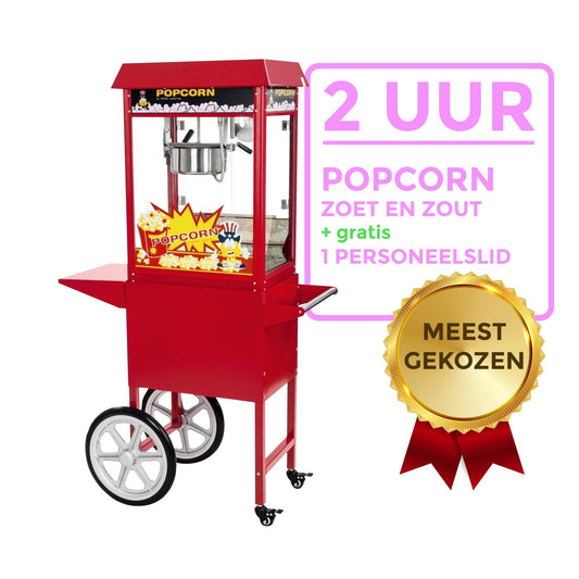 Boek een Popcorn Machine voor 2 uur (incl. 1 personeelslid) - Fun Party Rentals
