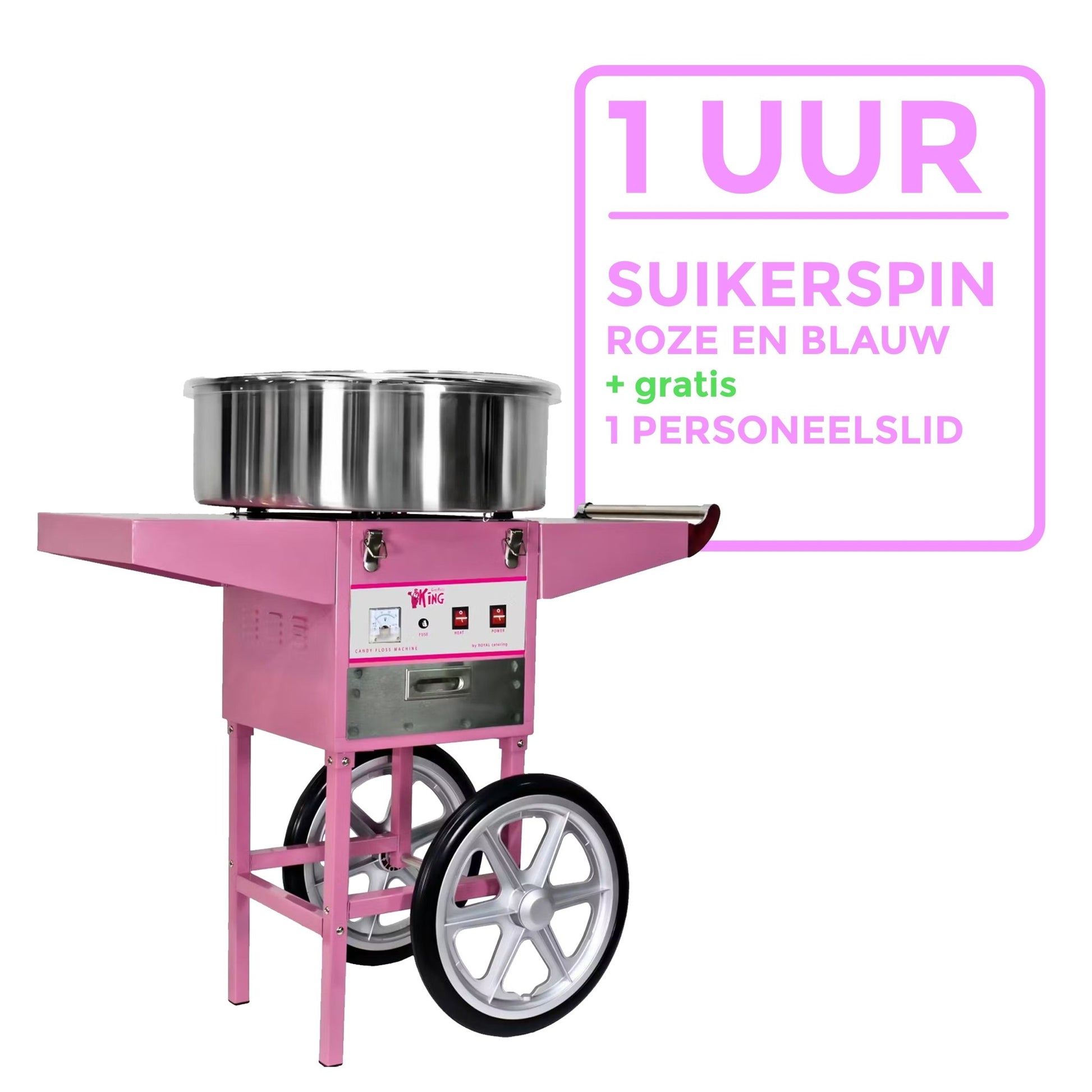 Boek een Suikerspin Machine voor 1 uur - Fun Party Rentals